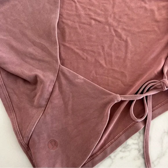 Lululemon Open Tie-Back Short Sleeve Top – Spiced Chai​​​​ - Picture 4 of 4